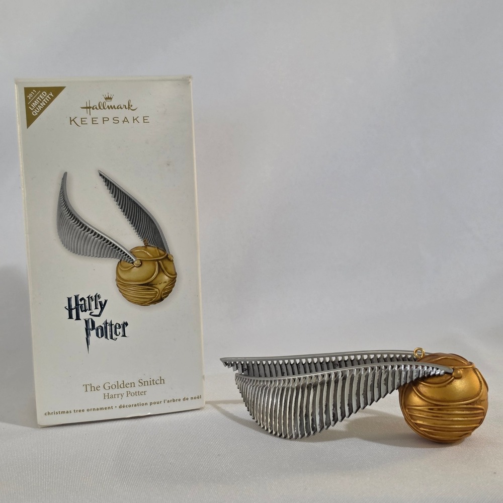 Hallmark Ornament Unisex Gold 2011 Harry Potter Golden Snitch Limited